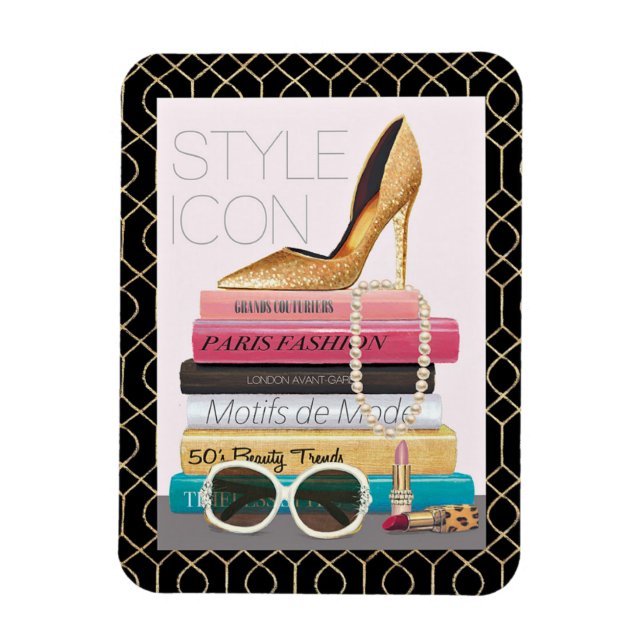 Wild Apple | Style Icon - Gold Stiletto Magnet (Vertical)