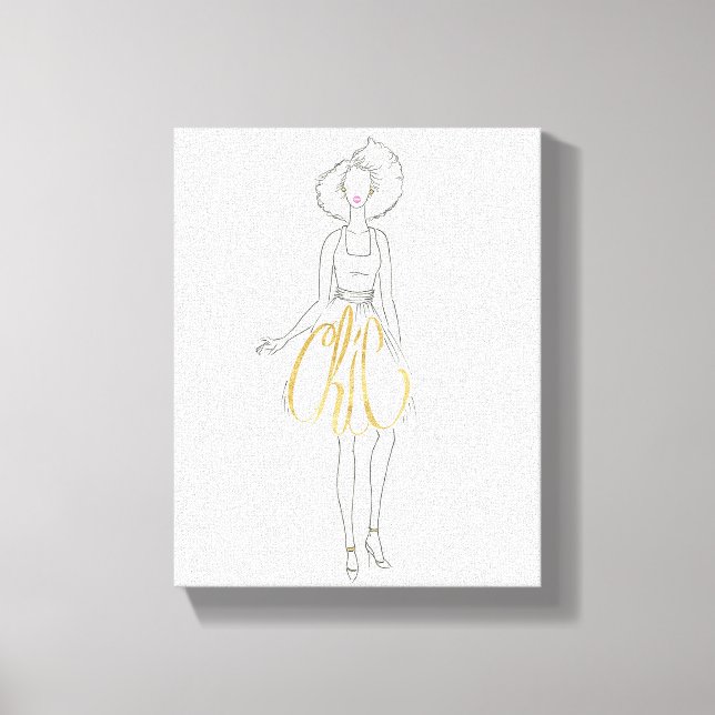 Wild Apple | Style Sayings - Chic Dress Canvas Print (Front)