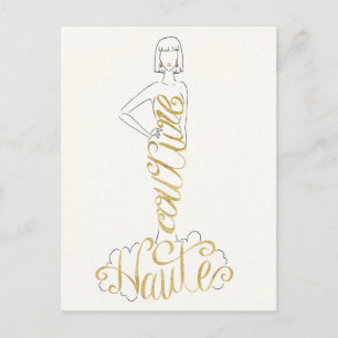 Wild Apple   Stylish Sayings - Couture Haute Dress Postcard