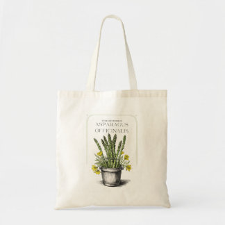 Wild Asparagus Sketch Design: Nature-Inspired Tote Bag