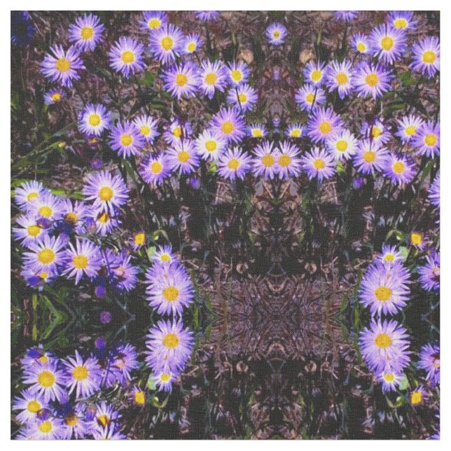 Wild Asters Fabric (Close Up)