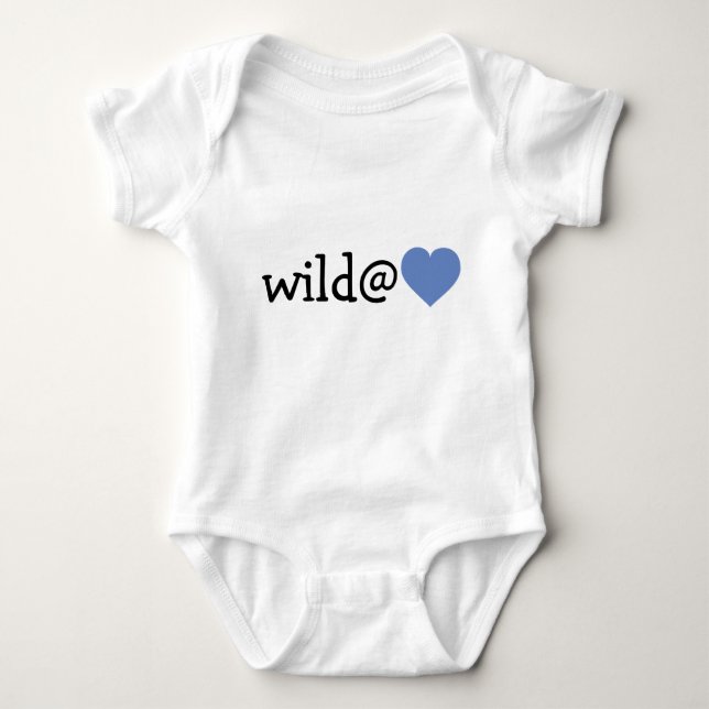 Wild at Heart - Baby Blue Heart Bodysuit (Front)