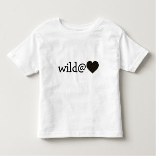Wild at Heart - Black Heart Toddler T-Shirt