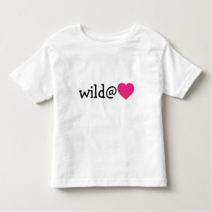 Wild at Heart - hot pink heart Toddler T-Shirt