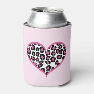 Wild at Heart Leopard Print Can Cooler