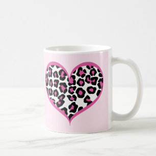Wild at Heart Leopard Print Coffee Mug