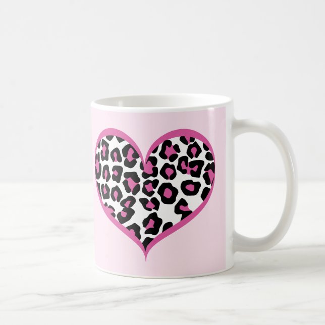 Wild at Heart Leopard Print Coffee Mug (Right)