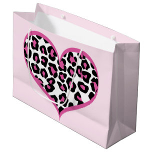 Wild at Heart Leopard Print Large Gift Bag