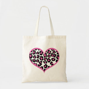 Wild at Heart Leopard Print Tote Bag