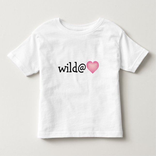 Wild at Heart - pink fade heart Toddler T-Shirt (Front)