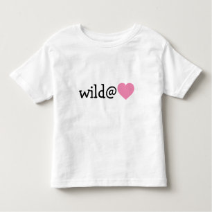 Wild at heart - pink heart toddler T-Shirt