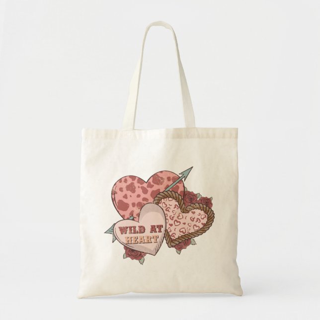 Wild At Heart Tote Bag (Front)