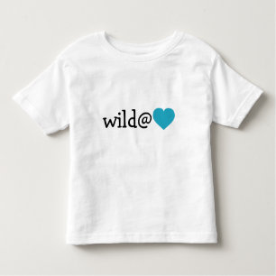Wild at Heart - Turquoise Heart Toddler T-Shirt