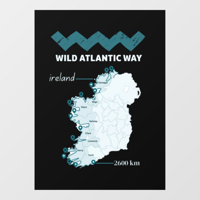 wild Atlantic Way - Irish Tourism trial Ireland (Sheet)