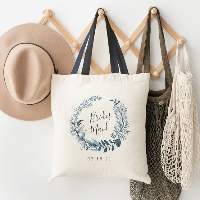 Wild Azure Bridesmaid Tote Bag (Creator Uploaded)
