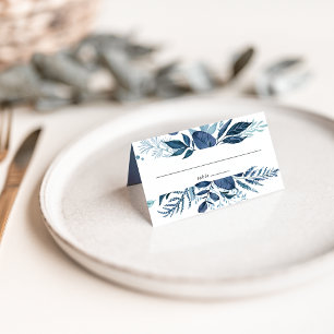 Wild Azure Wedding Place Card