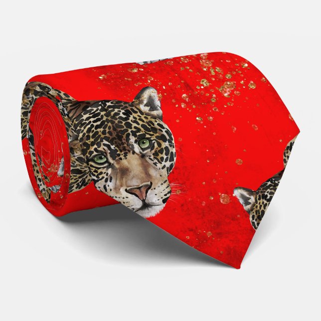 Wild babe red neck tie (Rolled)