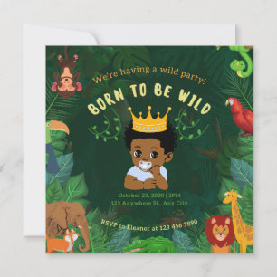 Wild Baby /boy Invitation