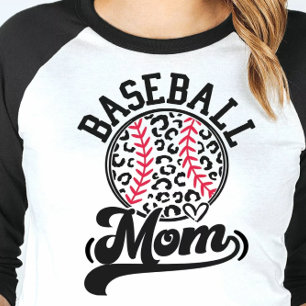 Wild Baseball Mum Leopard Tee