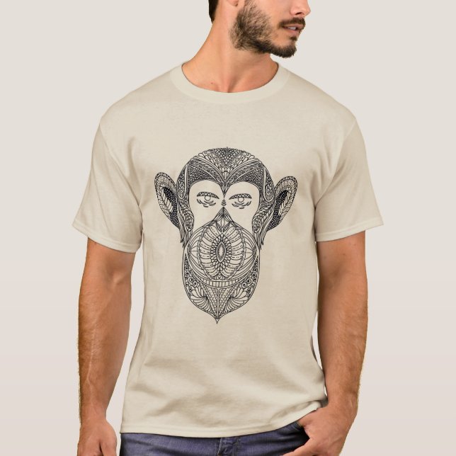 Wild Beast Of The Forest Doodle T-Shirt (Front)