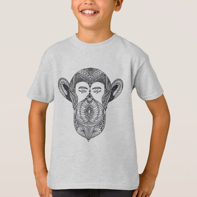 Wild Beast Of The Forest Doodle T-Shirt (Front)