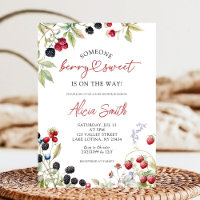 Wild berries baby shower