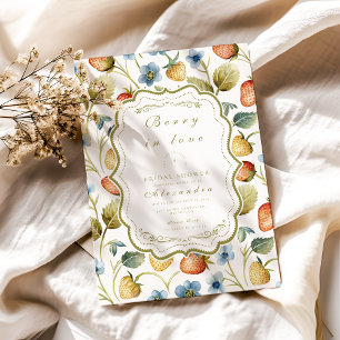 Wild Berry Romance Bridal Shower Invitation