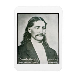 'Wild Bill' Hickok (b/w photo) Magnet