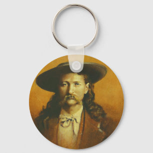 Wild Bill Hickok Illustration Key Ring