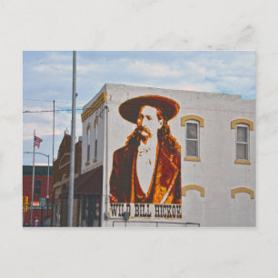 Wild Bill Hickok Mural, Abilene, Kansas Postcard