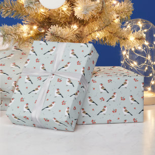 Wild Bird Christmas Pattern Wrapping Paper