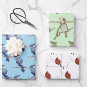 Wild Birds Wrapping Paper Sheet