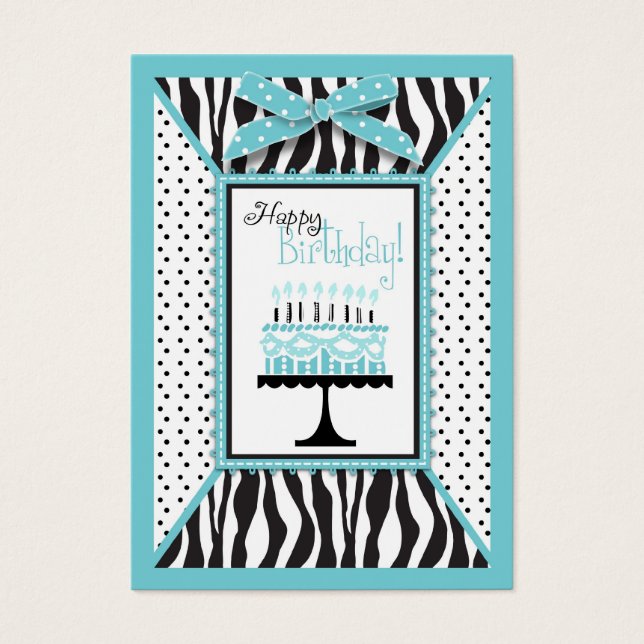 Wild Birthday Cake EB Gift Tag (Front)
