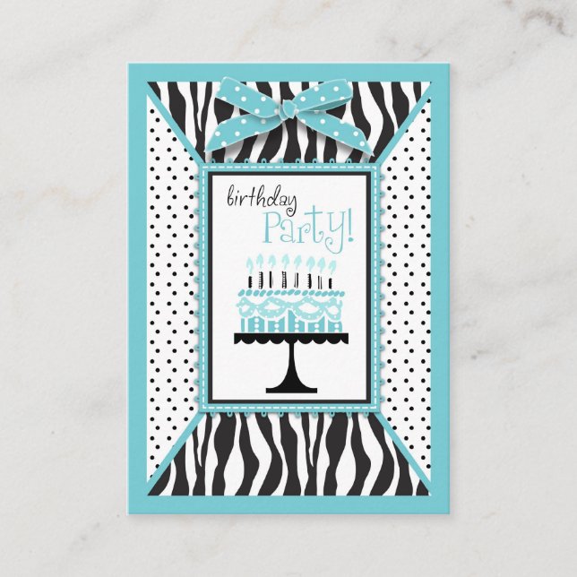 Wild Birthday Cake EB Reminder Card (Front)