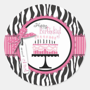 Wild Birthday Cake HP Sticker B