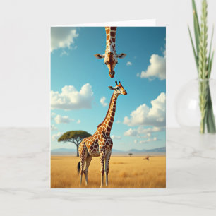 Wild Birthday Tall Animal Card