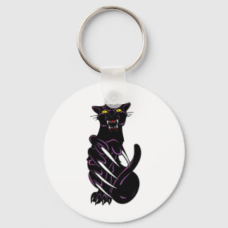 Wild Black Panther Key Ring