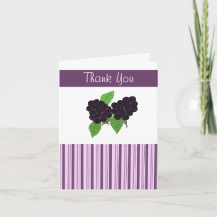 Wild Blackberry Thank You Card