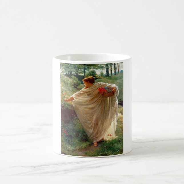 Wild Blossoms (by Edward Poynter) Coffee Mug (Center)