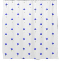 wild blue cornflower pattern