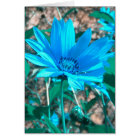 Wild Blue Sunflower Card *customise*
