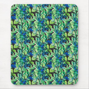 wild blueberries mouse pad