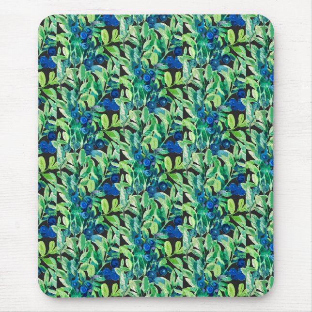 wild blueberries  mouse pad (Front)