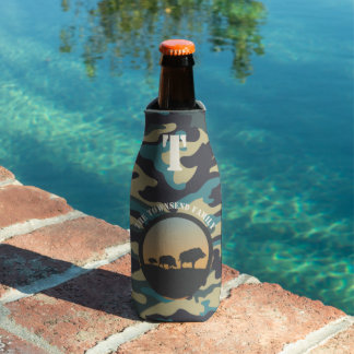 Wild Boar and Camo Bottle Cooler