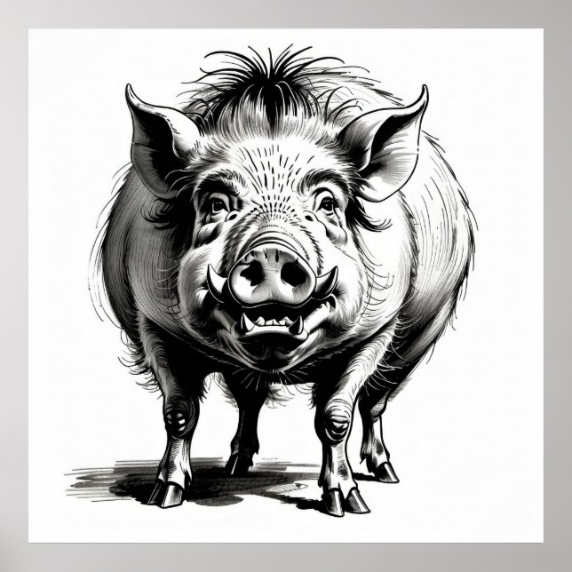 Wild Boar - Archival Print (Front)
