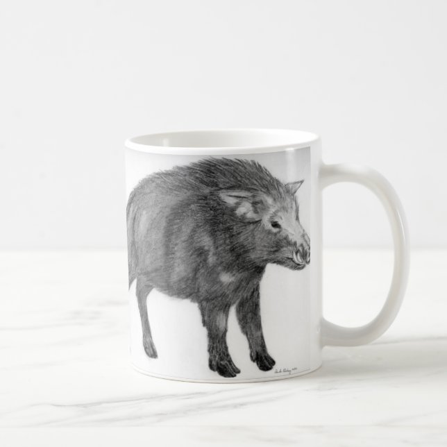 Wild Boar, Defensive Stance Coffee Mug (Right)