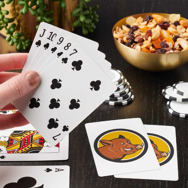 Wild Boar Head Playing Cards (Creator Uploaded)