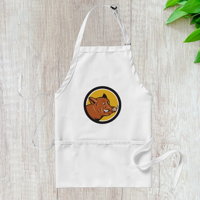 Wild Boar Head Standard Apron (Creator Uploaded)