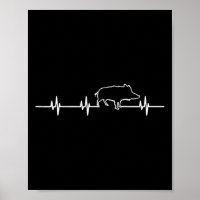 Wild Boar Heartbeat Ekg Hog Hunter Hunt Hunting