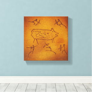 Wild Boar Hunting Canvas Print